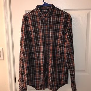 Armani Exchange Men’s Dress Shirt Plaid Medium